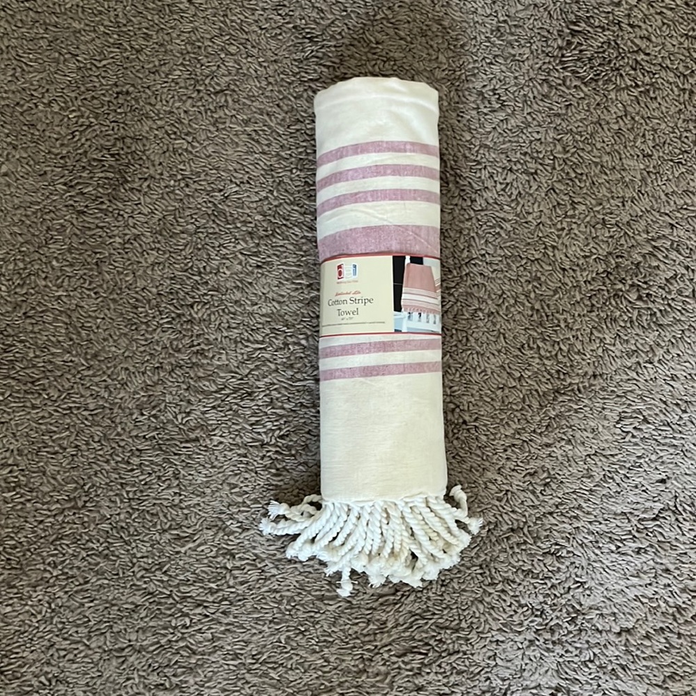 Cotton stripe beach towel